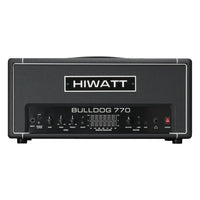 Front view of Hiwatt Bulldog 770 Bass Amplifier Head on white background