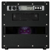 Rear ports view of Hiwatt Custom 20 Combo 1×12 Custom Guitar Amplifier with Fane Purpleback speaker on white background