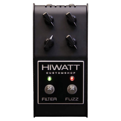Front view of Hiwatt Custom Filter Fuzz Pedal on white background