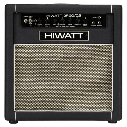 Front view of Hiwatt DR20/0.5 The Little Rig Combo 1×12 Custom Guitar Amplifier on white background