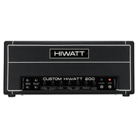 Front view of Hiwatt DR201 Head Custom Guitar Amplifier Head on white background
