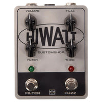 Front view of Hiwatt Filter Fuzz MKII 1.1 Edition Pedal on white background