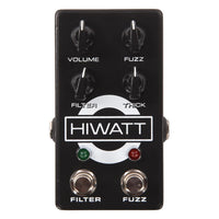 Front view of Hiwatt Filter Fuzz MKII Pedal on white background