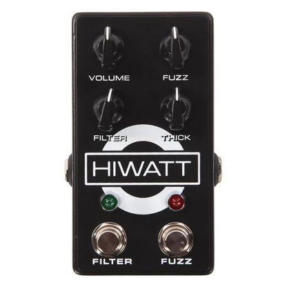 Front view of Hiwatt Filter Fuzz MKII Pedal on white background