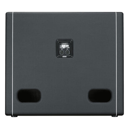 Rear view of Hiwatt HB115HN Bass Speaker Cabinet on white background