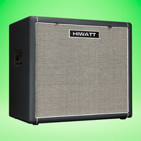 Angled front view of Hiwatt HB410HN Bass Speaker Cabinet on green background
