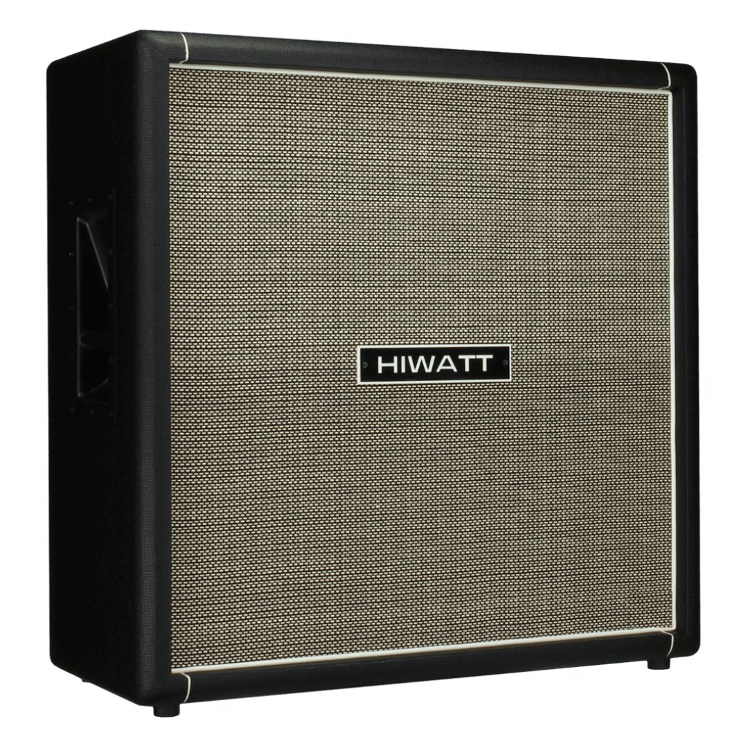 Angled front view of Hiwatt HG412 Speaker Cabinet on white background