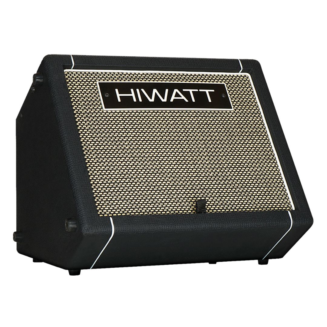 Angled front view of Hiwatt LEEDS GO40 Combo Guitar Amplifier on white background