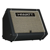 Angled front view of Hiwatt LEEDS GO40 Combo Guitar Amplifier on white background