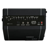 Rear view of Hiwatt LEEDS GO40 Combo Guitar Amplifier on white background