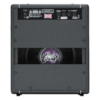Rear view of Hiwatt Leeds 25R Combo 1x10 Guitar Amplifier on white background