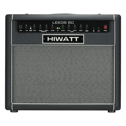 Front view of Hiwatt Leeds 50R Combo Guitar Amplifier on white background
