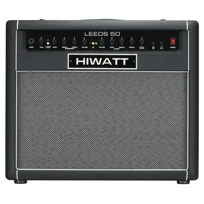 Front view of Hiwatt Leeds 50R Combo Guitar Amplifier on white background