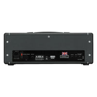 Rear view of Hiwatt Leeds 50R Guitar Amplifier Head on white background