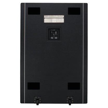 Rear ports view of Hiwatt SE115410F Custom Handwired Bass Speaker Cabinet on white background