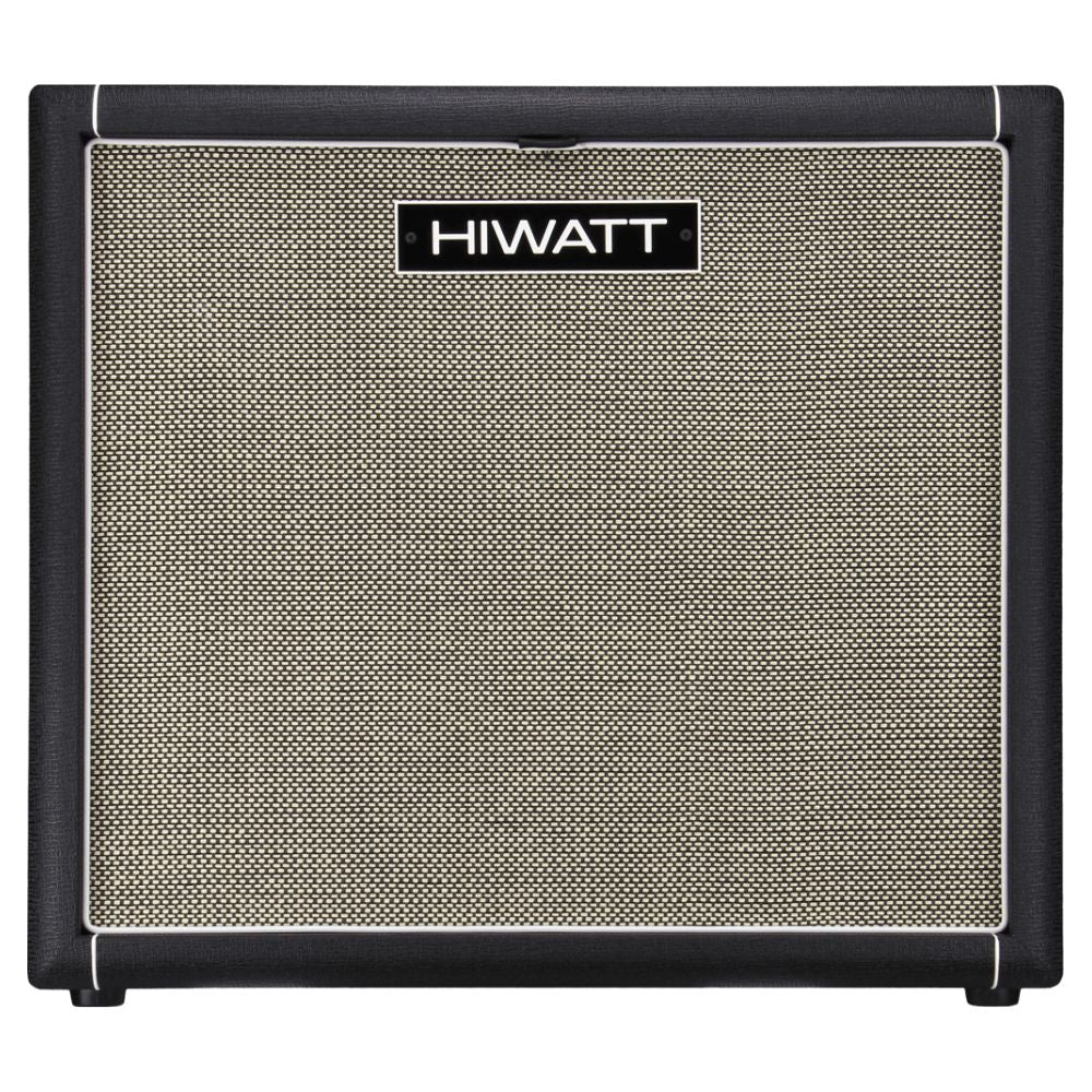 Front view of Hiwatt SE115F Custom Handwired Bass Speaker Cabinet on white background