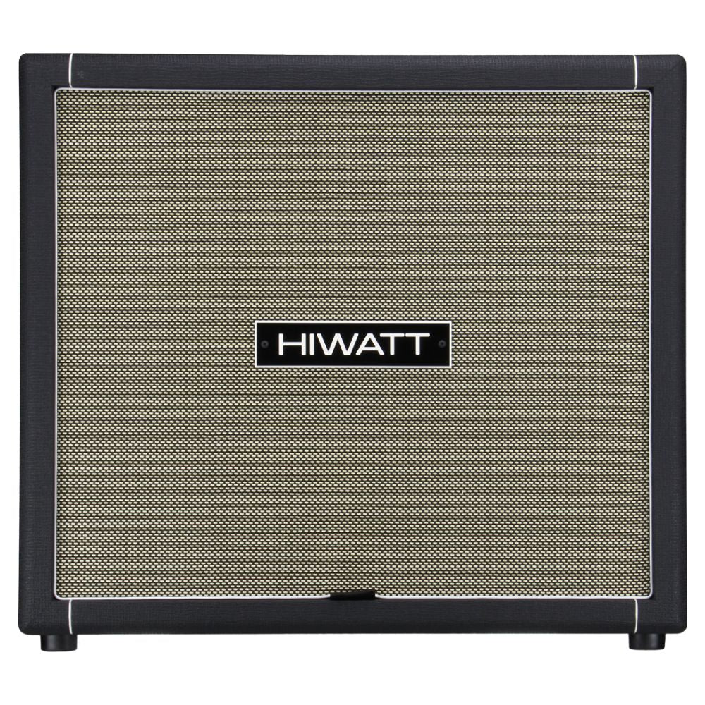 Front view of Hiwatt SE410F Custom Handwired Bass Speaker Cabinet on white background