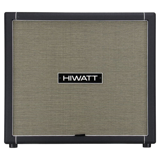 Front view of Hiwatt SE410F Custom Handwired Bass Speaker Cabinet on white background