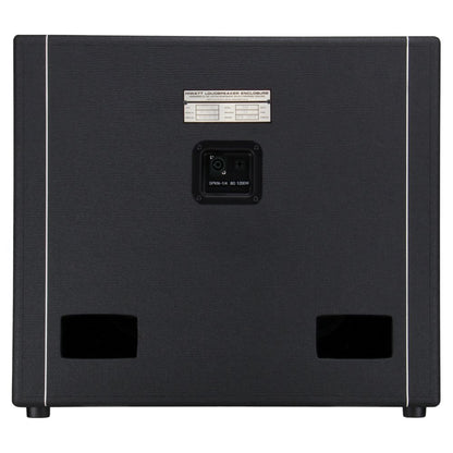 Rear ports view of Hiwatt SE410F Custom Handwired Bass Speaker Cabinet on white background