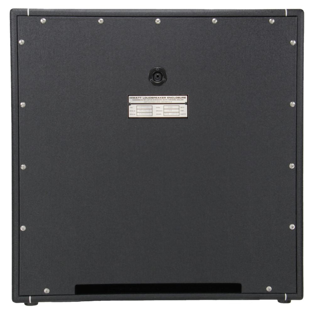 Rear view of Hiwatt SE4123F Custom Handwired Speaker Cabinet on white background