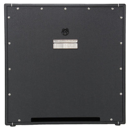 Rear view of Hiwatt SE4123F Custom Handwired Speaker Cabinet on white background