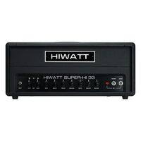 Front view of Hiwatt SUPER-HI 33 Guitar Amplifier Head on white background
