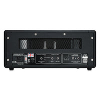 Rear view of Hiwatt SUPER-HI 50 Guitar Amplifier Head on white background