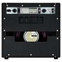 Rear view of Hiwatt Studio Stage Combo 1×12 Custom Guitar Amplifier on white background