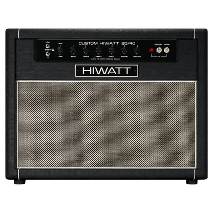 Front view of Hiwatt Studio Stage Combo 2×12 Custom Guitar Amplifier on white background