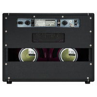 Rear view of Hiwatt Studio Stage Combo 2×12 Custom Guitar Amplifier on white background