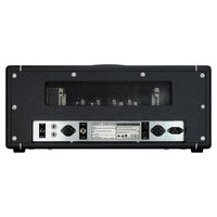 Rear view of Hiwatt Studio/Stage Custom Guitar Amplifier Head on white background
