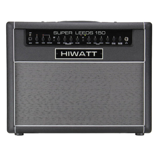 Front view of Hiwatt Super Leeds 150R Combo Guitar Amplifier on white background