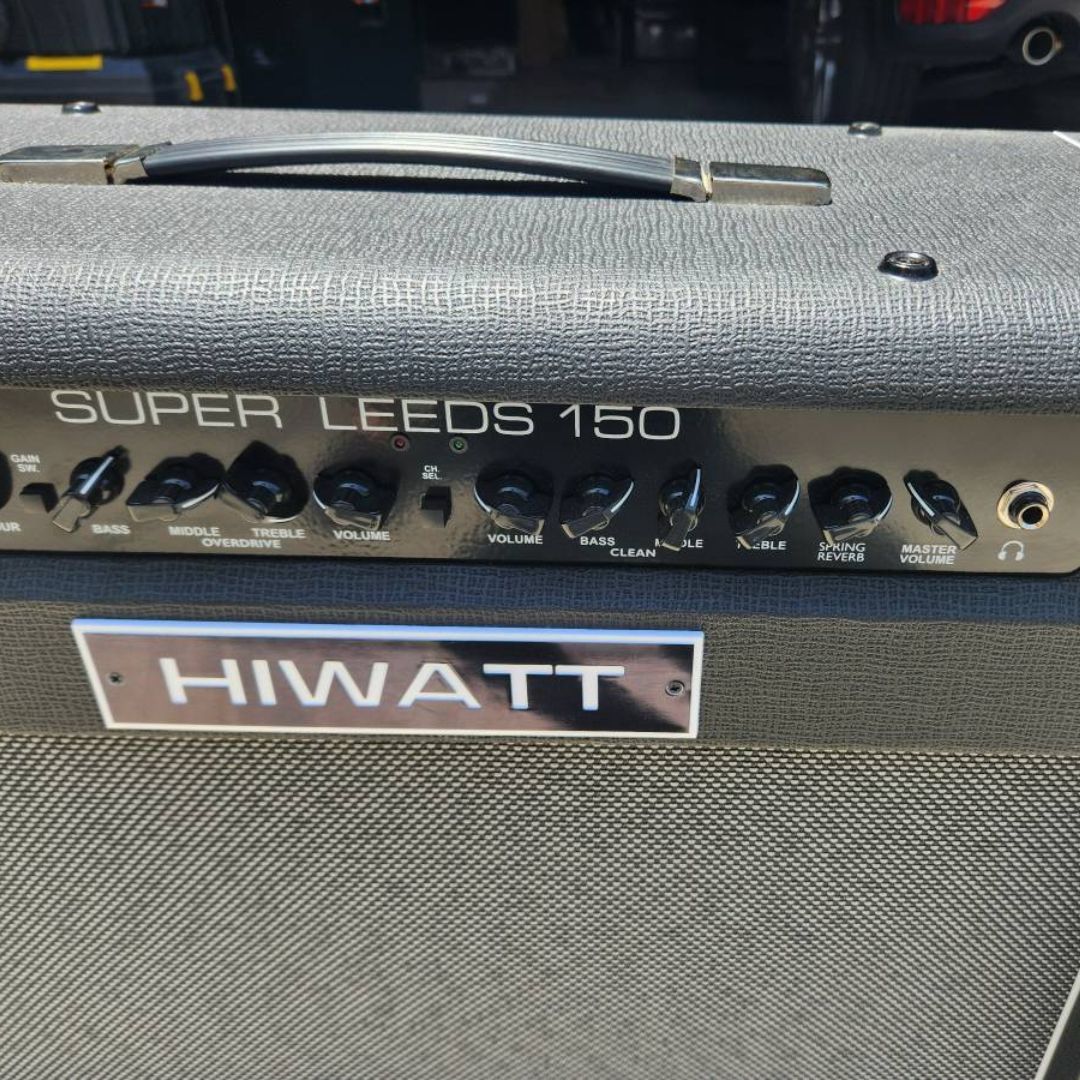Close up front view of Hiwatt Super Leeds 150R Combo Guitar Amplifier outdoor