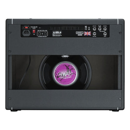 Rear view of Hiwatt Super Leeds 150R Combo Guitar Amplifier on white background