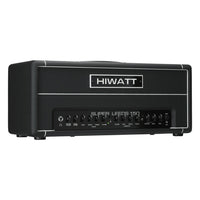 Angled front view of Hiwatt Super Leeds 150R Guitar Amplifier Head on white background