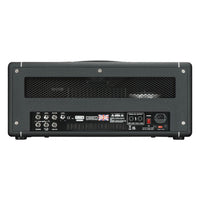 Rear view of Hiwatt Super Leeds 300R Guitar Amplifier Head on white background