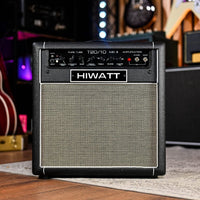 Front view of Hiwatt T20/10 Combo Guitar Amplifier in studio