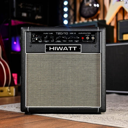 Front view of Hiwatt T20/10 Combo Guitar Amplifier in studio