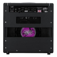 Rear view of Hiwatt T20/10 Combo Guitar Amplifier on white background