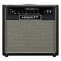 Front view of Hiwatt T40/20 Combo 1x12 Guitar Amplifier on white background