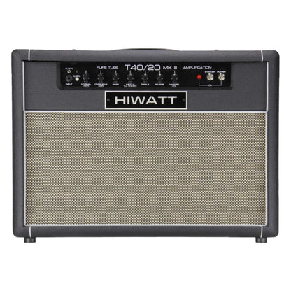 Front view of Hiwatt T40/20 Combo 2x12 Guitar Amplifier on white background