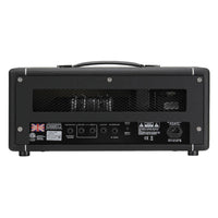 Rear view of Hiwatt T40/20 Guitar Amplifier Head on white background