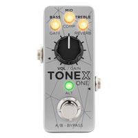 Top view of IK Multimedia TONEX One Bass Pedal on white background