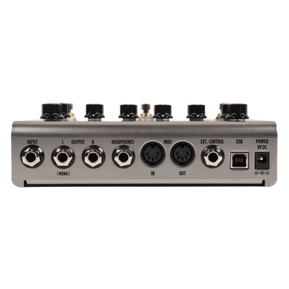 Rear view of IK Multimedia TONEX Pedal Bass Edition on white background