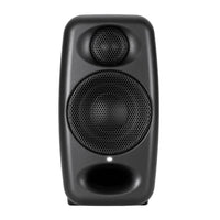 Black speaker on a white background