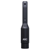 Included calibration microphone with IK Multimedia iLoud Precision 6 on white background