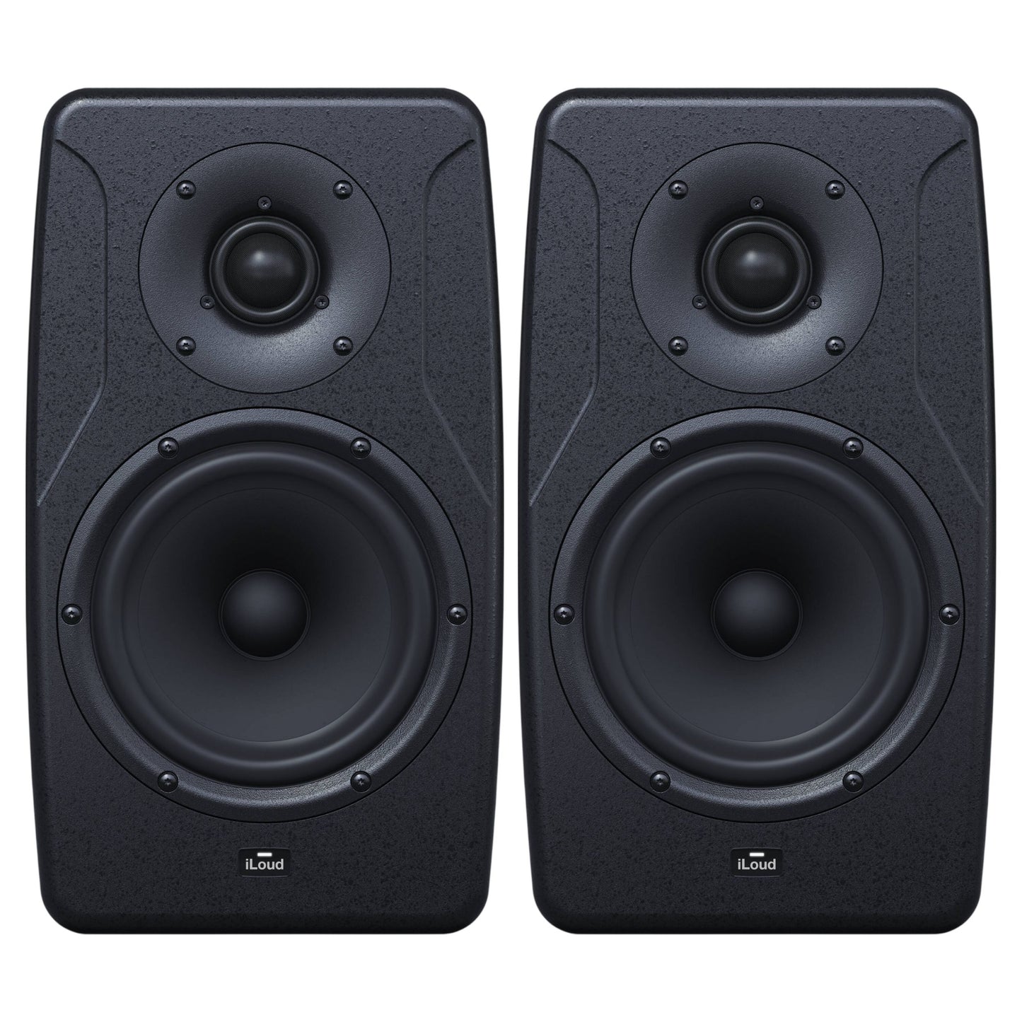 Front view of IK Multimedia iLoud Precision 6 Pair on white background