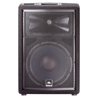 Front view of JBL JRX212 2-Way Loudspeaker on white background
