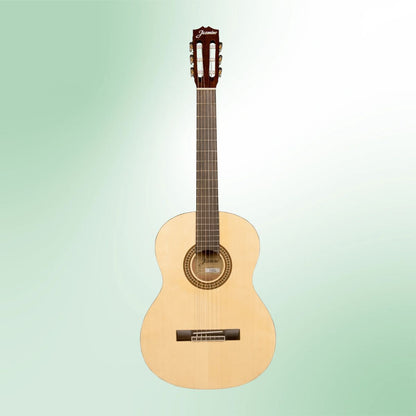 Front view of Jasmine JC-25 Classical Guitar on green background