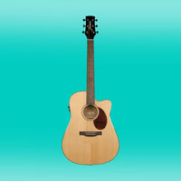 Jasmine JD-37CE Dreadnought Acoustic Electric Guitar (Natural)